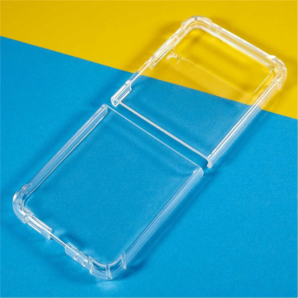 HD Clear Phone Shell Case for Samsung Galaxy Z Flip4 5G, Anti-Scratch Reinforced Corners Drop Protection TPU Phone Cover - 7