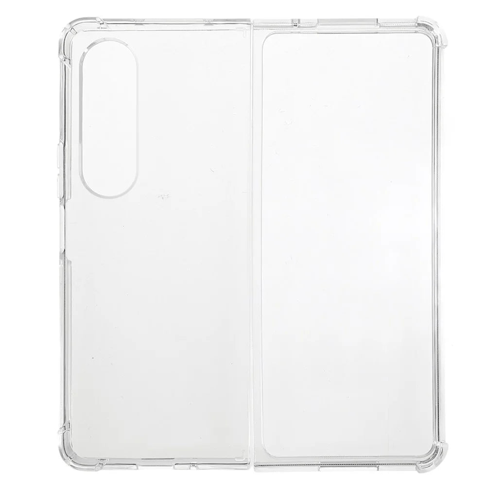 For Samsung Galaxy Z Fold4 5G Anti-Slip Crystal Clear Phone Case Reinforced Corners Drop Protection TPU Phone Cover - 1