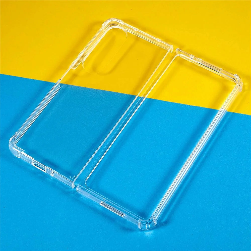 For Samsung Galaxy Z Fold4 5G Anti-Slip Crystal Clear Phone Case Reinforced Corners Drop Protection TPU Phone Cover - 2
