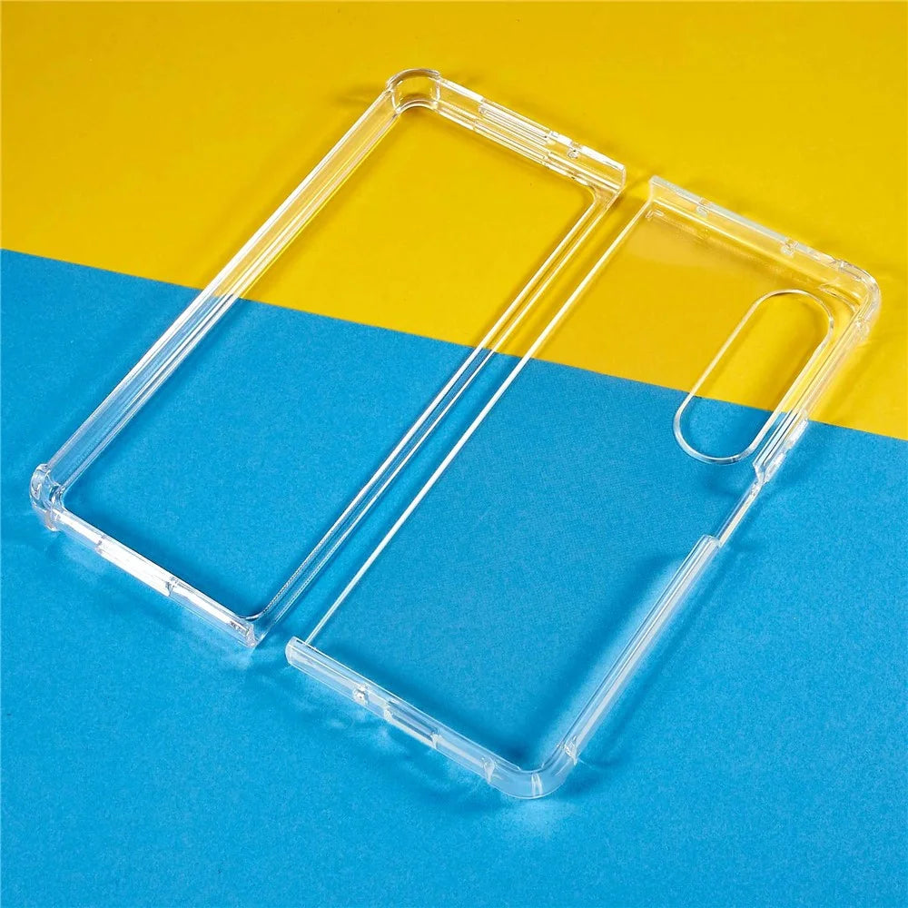 For Samsung Galaxy Z Fold4 5G Anti-Slip Crystal Clear Phone Case Reinforced Corners Drop Protection TPU Phone Cover - 3