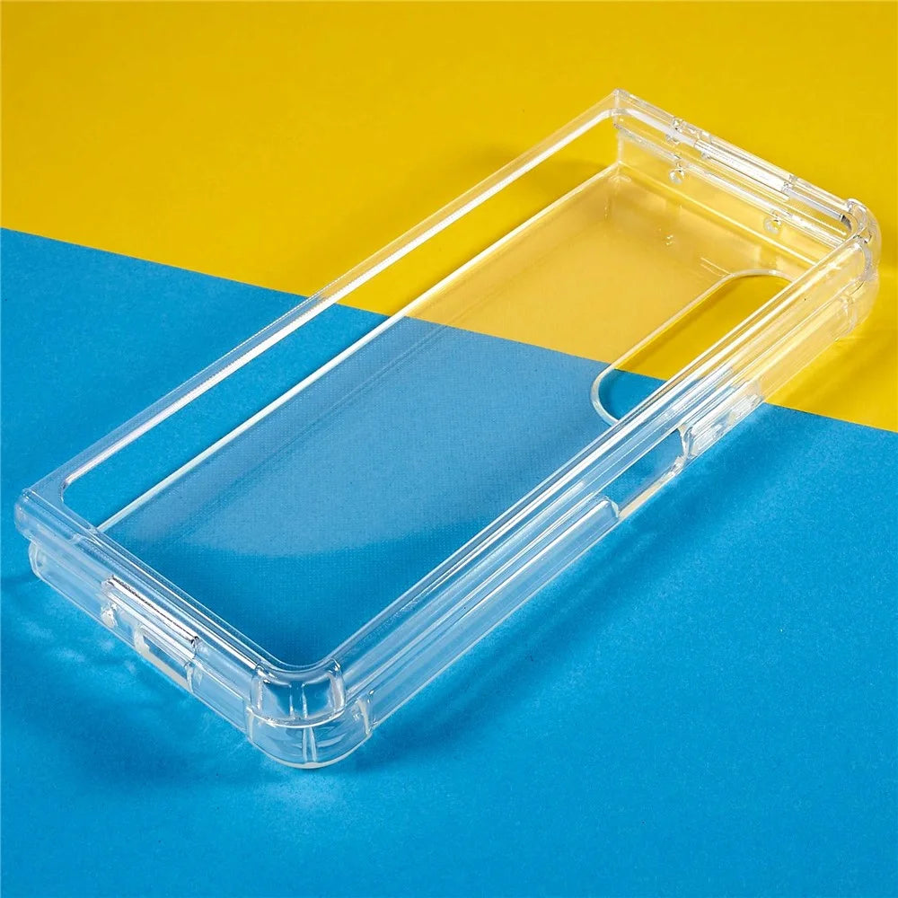 For Samsung Galaxy Z Fold4 5G Anti-Slip Crystal Clear Phone Case Reinforced Corners Drop Protection TPU Phone Cover - 4