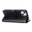 For iPhone 14 Plus Anti-scratch Phone Case Imprinted Butterflies PU Leather Flip Wallet Cover Stand Protective Phone Shell with Strap - Black - 4