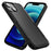 Shockproof Case for iPhone 14 6.1 inch, PC + TPU Phone Cover Anti-drop Back Protector Case - Black - 1