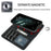 For iPhone 14 Plus Magnetic Absorption Inner TPU Case+PU Leather Cover Wallet Matte Retro Phone Case - Black - 2