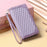 For iPhone 14 6.1 inch Shockproof Phone Cover Rhombus Grid Texture PU Leather Zipper Pocket Flip Wallet Stand Case - Purple - 7