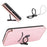 For Alcatel 1B (2022) Carbon Fiber Texture Smartphone Case PU Leather Magnetic Auto-absorbed Stand Card Holder Function Shockproof Phone Shell - Rose Gold - 5