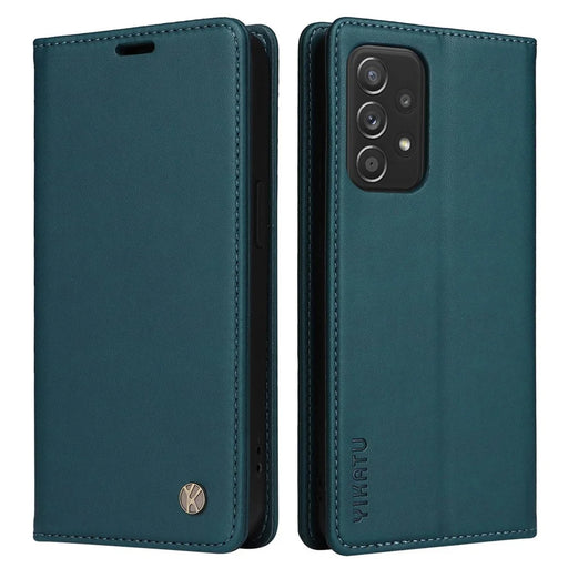 YIKATU YK- 001 for Samsung Galaxy A32 5G / M32 5G PU Leather Wallet Stand Case Auto Closure Magnetic Anti-drop Phone Cover - Green - 1