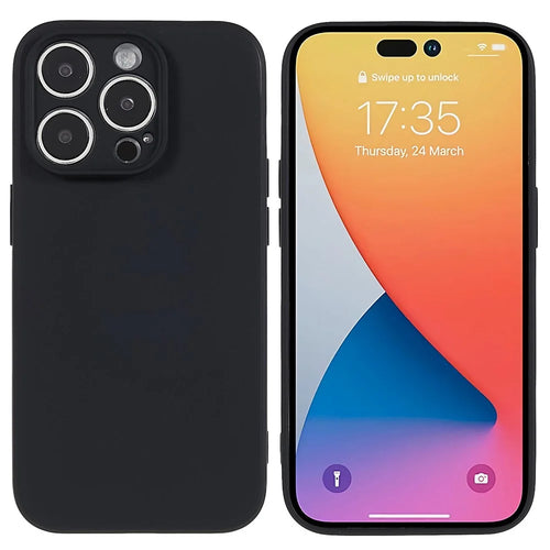 Shockproof Case for iPhone 14 Pro 6.1 inch Anti-Drop Phone Case Precise Cutout TPU Cover - Black - 1