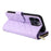 For iPhone 14 Pro Max Case Rhombus Wallet Purse PU Leather Phone Cover with Shoulder Strap - Purple - 5