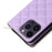 For iPhone 14 Pro Max Case Rhombus Wallet Purse PU Leather Phone Cover with Shoulder Strap - Purple - 7