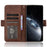 For Infinix GT 20 Pro 5G / X6871 Case Multiple Card Slots Leather Wallet Phone Cover - Brown - 2