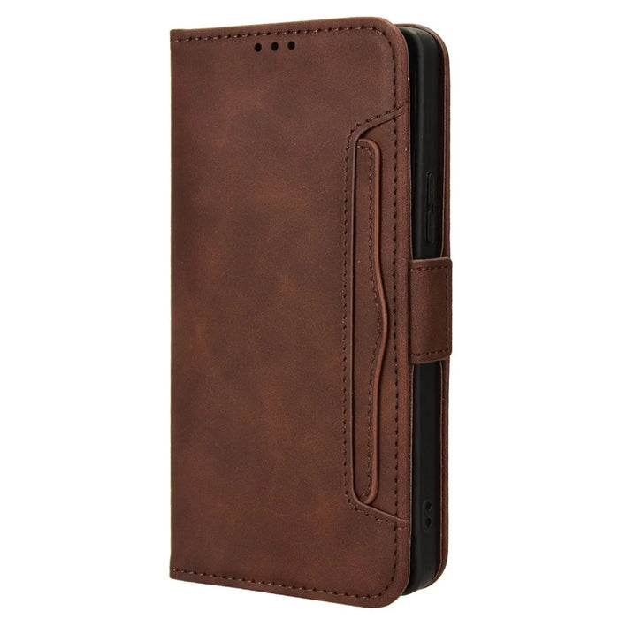 For Infinix GT 20 Pro 5G / X6871 Case Multiple Card Slots Leather Wallet Phone Cover - Brown - 7