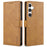 N.BEKUS CSJ-001 For Samsung Galaxy A05s 4G Wallet Case Protective Leather Phone Cover - Brown - 1