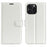 For iPhone 16 Pro Max Wallet Case Litchi Texture Phone Leather Cover - White - 1