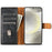 N.BEKUS CSJ-001 For Samsung Galaxy A35 5G Case Scratch-Proof Leather Wallet Phone Cover - Black - 2