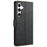 N.BEKUS CSJ-001 For Samsung Galaxy A35 5G Case Scratch-Proof Leather Wallet Phone Cover - Black - 6