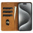 N.BEKUS CSJ-001 For iPhone 14 Pro Max Case PU Leather Magnetic Clasp Shockproof  Cover - Brown - 2