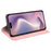 For iPhone 16 Pro Case PU Leather Wallet Folio Flip Phone Cover - Pink - 3