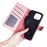 For iPhone 16 Pro Case Splicing Color PU Leather Phone Wallet Cover - Pink - 5