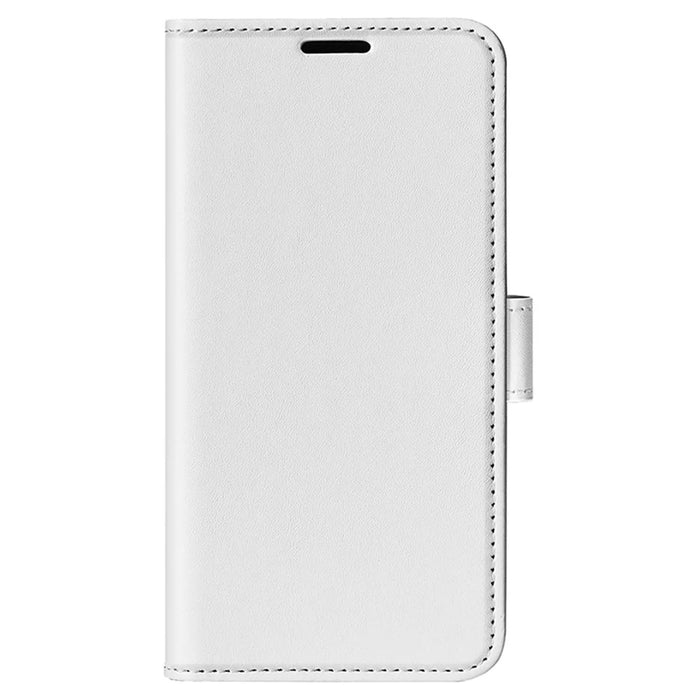 For Sony Xperia 10 VI Case Wallet Crazy Horse Texture Leather Phone Cover - White - 5