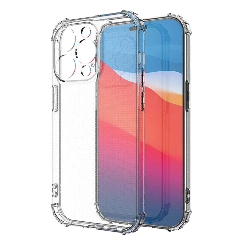 Soft TPU Case for iPhone 14 Pro Max 6.7 inch, Drop-proof Protection Transparent Cell Phone Cover - 1
