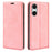 For Sony Xperia 10 VI Wallet Case PU Leather Folio Flip Phone Cover Mobile Accessories   - Pink - 1