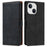 N.BEKUS CSJ-001 For iPhone 14 Phone Wallet Case PU Leather Folding Stand Cover - Black - 1