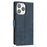 N.BEKUS CSJ-001 For iPhone 14 Pro Shockproof Case Solid Color Leather Wallet Phone Shell - Blue - 6