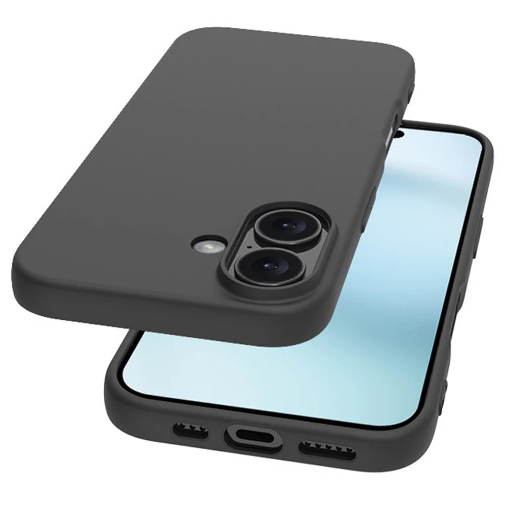 For iPhone 16 Case Matte Soft TPU Anti-Fingerprint Phone Cover - 2