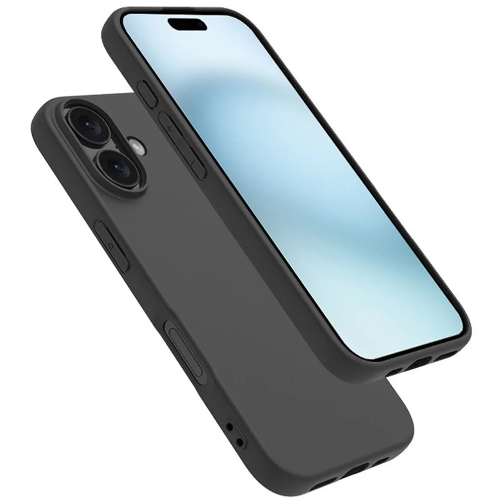 For iPhone 16 Plus TPU Case Matte Mobile Phone Protective Cover - 4