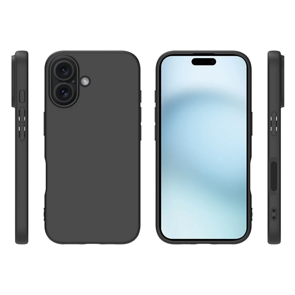 For iPhone 16 Plus TPU Case Matte Mobile Phone Protective Cover - 5