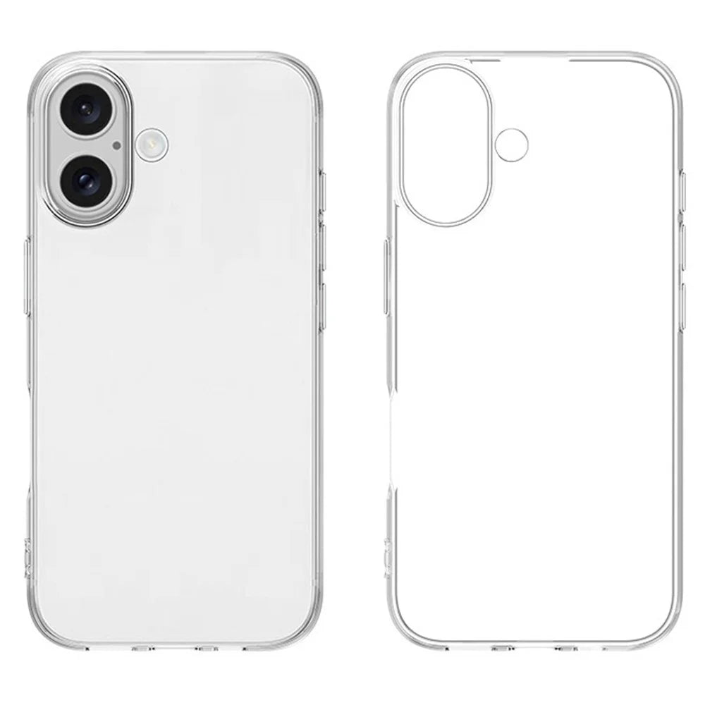For iPhone 16 Case Crystal Clear Flexible TPU Slim Phone Cover - 4