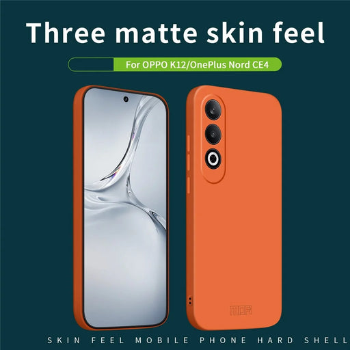 MOFI JK Qin Series For Oppo K12 / OnePlus Nord CE4 5G Case TPU+Acrylic Phone Back Cover - Orange - 2