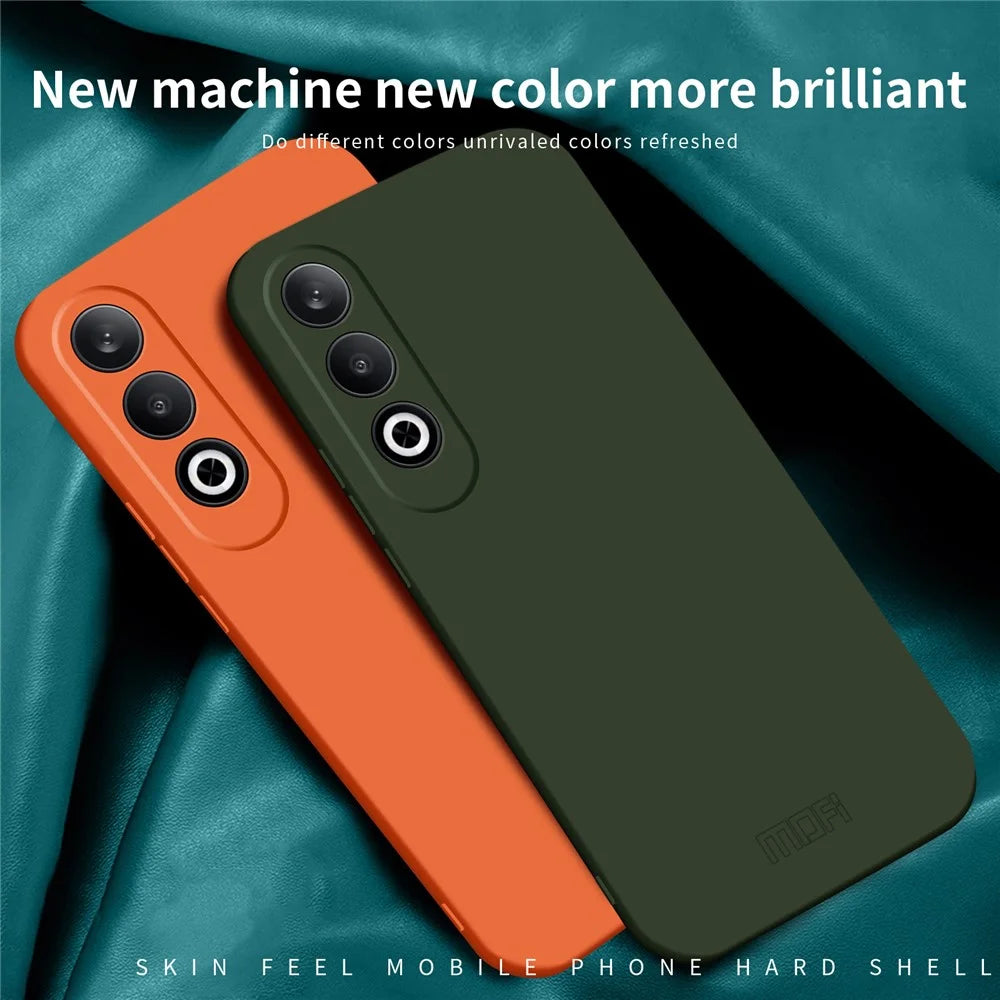 MOFI JK Qin Series For Oppo K12 / OnePlus Nord CE4 5G Case TPU+Acrylic Phone Back Cover - Orange - 3