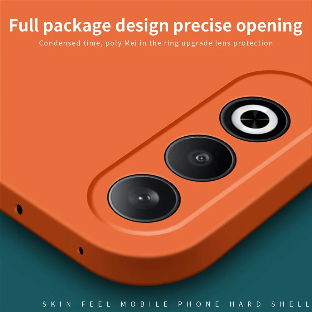 MOFI JK Qin Series For Oppo K12 / OnePlus Nord CE4 5G Case TPU+Acrylic Phone Back Cover - Orange - 5