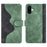 For iPhone 16 Plus Case Wallet Dual Color Flip Leather Phone Cover - Green - 1