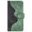 For iPhone 16 Plus Case Wallet Dual Color Flip Leather Phone Cover - Green - 6