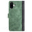 For iPhone 16 Plus Case Wallet Dual Color Flip Leather Phone Cover - Green - 7