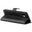 For iPhone 16 Plus Case Calf Texture PU Leather Phone Cover with Card Holder Stand - Black - 4