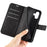 For iPhone 16 Plus Case Calf Texture PU Leather Phone Cover with Card Holder Stand - Black - 5