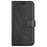 For iPhone 16 Plus Case Calf Texture PU Leather Phone Cover with Card Holder Stand - Black - 6