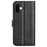 For iPhone 16 Plus Case Calf Texture PU Leather Phone Cover with Card Holder Stand - Black - 7