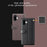 For iPhone 16 Plus Case Genuine Split Leather Phone Cover with Wallet Stand - Black - 5