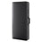 For iPhone 16 Plus Case Genuine Split Leather Phone Cover with Wallet Stand - Black - 7