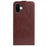For iPhone 16 Case Card Slots Vertical Flip PU Leather Phone Cover - Brown - 6
