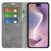 For iPhone 16 Case Card Slots Wallet Skin-Feel PU Leather Phone Cover - Grey - 2
