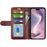For iPhone 16 Case Crazy Horse Texture Leather Phone Cover Horizontal Viewing Stand - Brown - 2