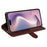 For iPhone 16 Case Crazy Horse Texture Leather Phone Cover Horizontal Viewing Stand - Brown - 3