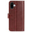 For iPhone 16 Case Crazy Horse Texture Leather Phone Cover Horizontal Viewing Stand - Brown - 6