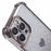 For iPhone 15 Pro Max Case Electroplating Glitter TPU Phone Cover Heart Pattern -  Grey - 5